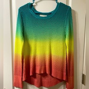 Vintage Rainbow Ombré Billabong Knit Sweater